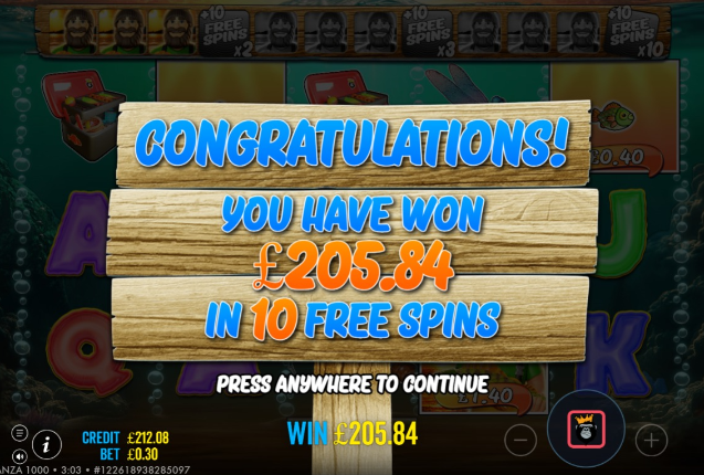 Fullsize image of the bigwin titled: 200 pound fish dropped in for big win
