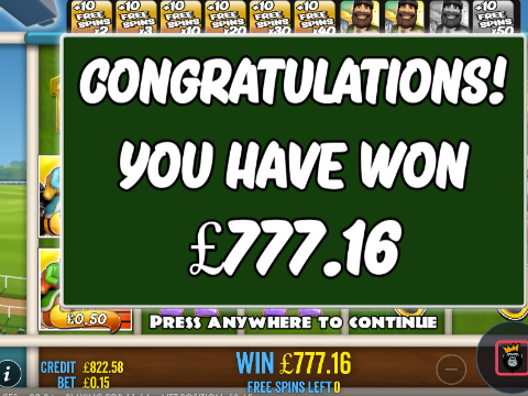 A preview of the bigwin titled Big Bass was at the races for a wee change