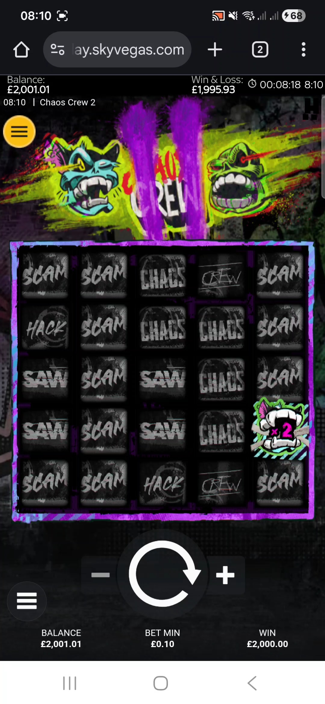 A preview of the bigwin titled MAX win chaos crew 2